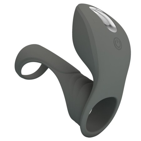 PRETTY LOVE - RECHARGEABLE VIBRATING RING WITH DUAL STIMULATOR