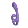 PRETTY LOVE - SUMMER DOUBLE-ENDED VIBRATOR WITH HANDLE 19 CM Ã 3.5 CM PURPLE