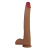 PRETTY LOVE - TERIN PLUS REALISTIC SILICONE DILDO WITH SUCTION CUP 37.6 CM Ã 5.5 CM