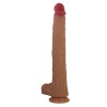 PRETTY LOVE - TERIN PLUS REALISTIC SILICONE DILDO WITH SUCTION CUP 37.6 CM Ã 5.5 CM