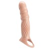 PRETTY LOVE - TEXTURED PENIS SHEATH WITH EXTENDERS