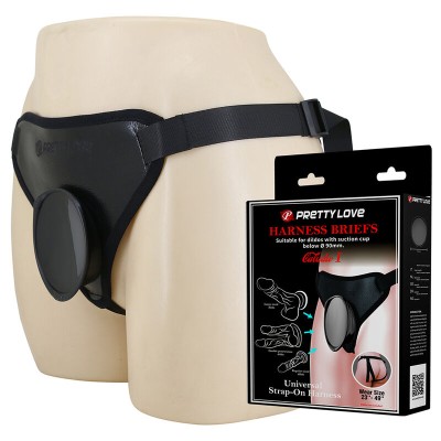 PRETTY LOVE - UNIVERSAL STRAP-ON HARNESS BLACK