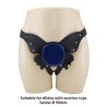 PRETTY LOVE - UNIVERSAL STRAP-ON HARNESS BRIEFS BLACK AND BLUE