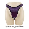 PRETTY LOVE - UNIVERSAL STRAP-ON HARNESS BRIEFS PURPLE AND BLACK