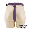 PRETTY LOVE - UNIVERSAL STRAP-ON HARNESS BRIEFS PURPLE AND BLACK