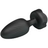 PRETTY LOVE - VARIAN ANAL PLUG WITH  LED LIGHT BLACK 10.8 CM