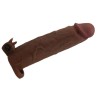 PRETTY LOVE - XERXES VIBRATING PENIS SLEEVE 22 CM Ã 4.5 CM BROWN