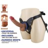 PRETTY LOVE - YETI STRAP-ON HARNESS WITH SUCTION DILDO FLESH