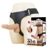 PRETTY LOVE - ZANE HARNESS WITH FLEXIBLE DILDO 17 CM Ã 4.3 CM NATURAL