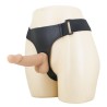 PRETTY LOVE - ZANE HARNESS WITH FLEXIBLE DILDO 17 CM Ã 4.3 CM NATURAL