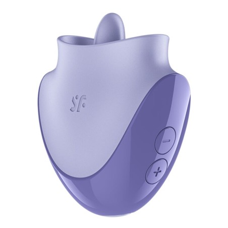 SATISFYER - TONGUE DANCER CLITORAL STIMULATOR WITH VIBRATION AND PULSATIONS LILAC